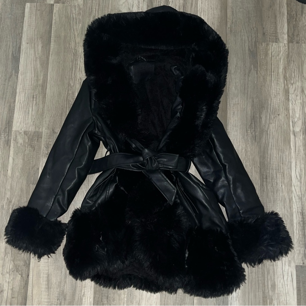Women's Black Faux Fur Jacket